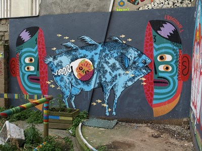 photo graffiti Paris 20eme arrondissement